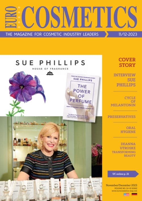 EURO COSMETICS Magazine • The Queen of the Scent Keyboard • Sue Phillips • Sue Phillips
